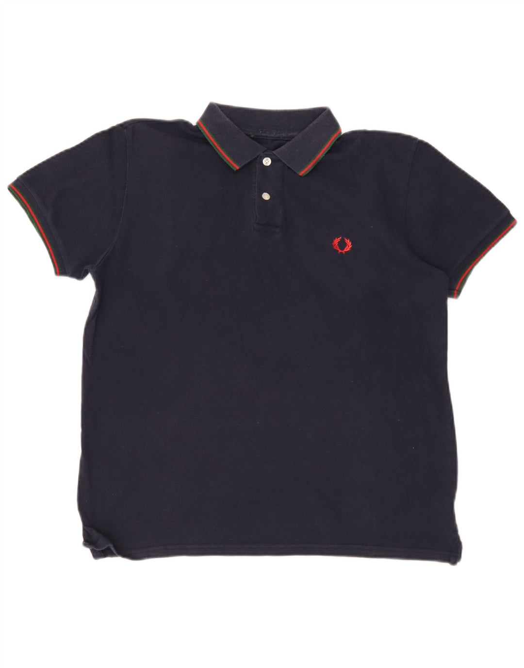 Fred Perry Herren-Poloshirt, mittelmarineblaue Baumwolle