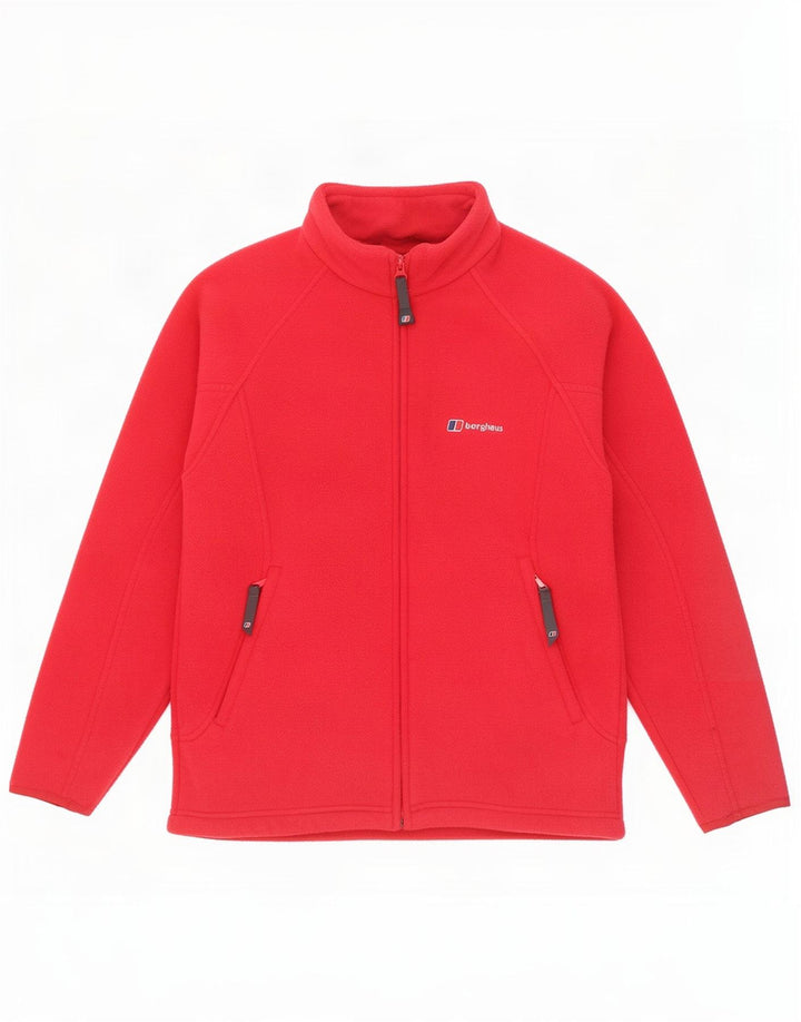 Berghaus Fleecejacke für Jungen, 11–12 Jahre, rotes Polyester