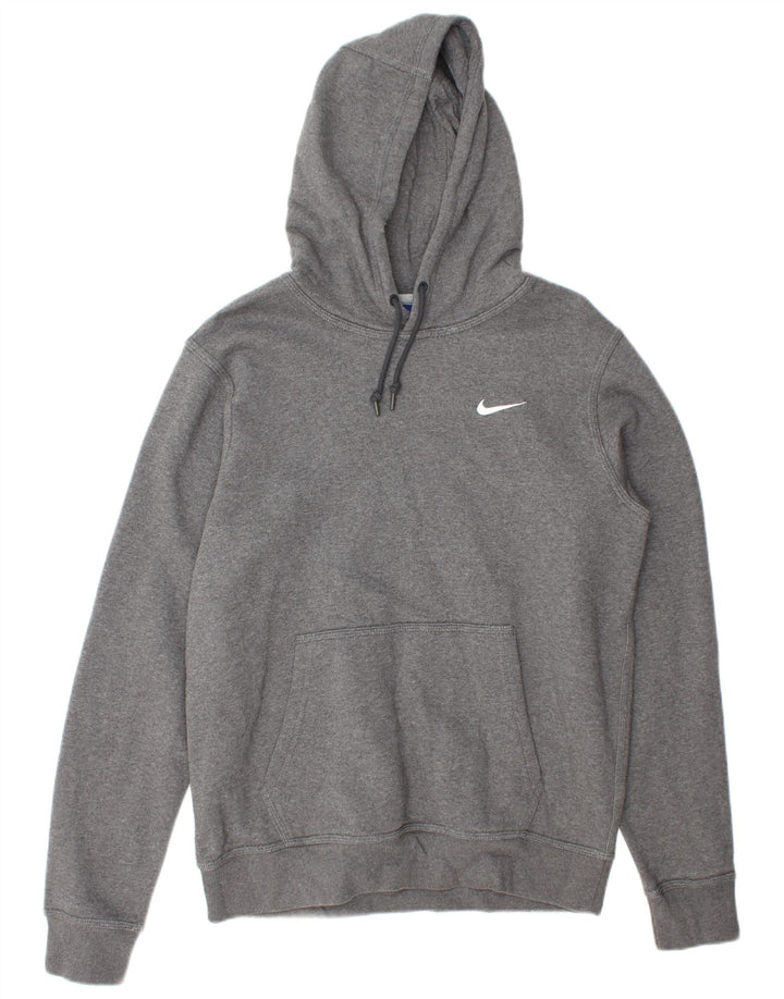 Nike Herren Kapuzenpullover aus mittelgrauer Baumwolle