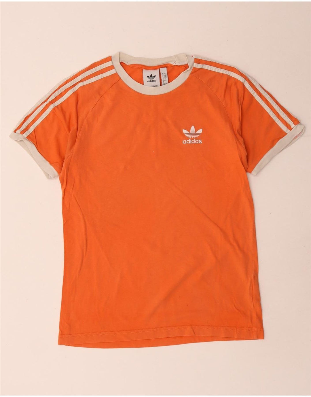 Adidas Herren T-Shirt Top Small Orange Baumwolle