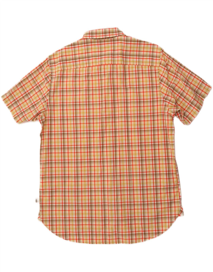 TIMBERLAND Herren Grant Fit Regular Fit Hemd, großes orangefarbenes Karomuster