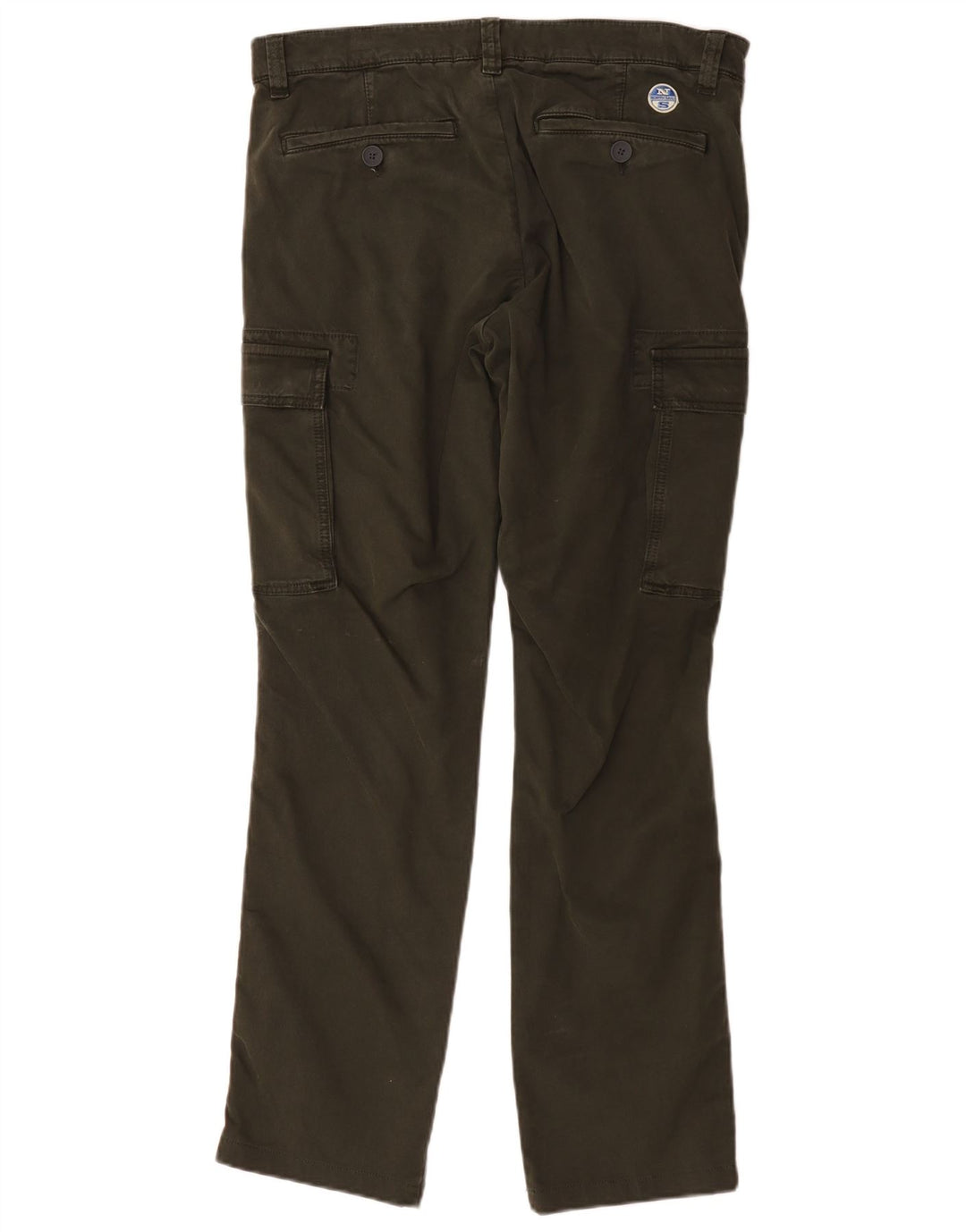 Gerade Herren-Cargohose von North Sails, W34, L31, grüne Baumwolle