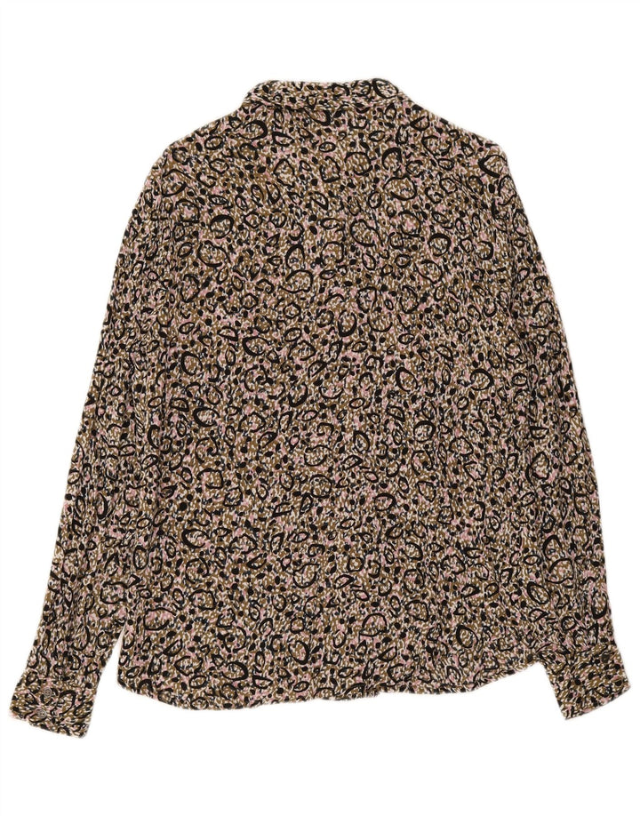 Garcia Womens Abstract Pattern Shirt UK 10 Small Mehrfarbige Viskose