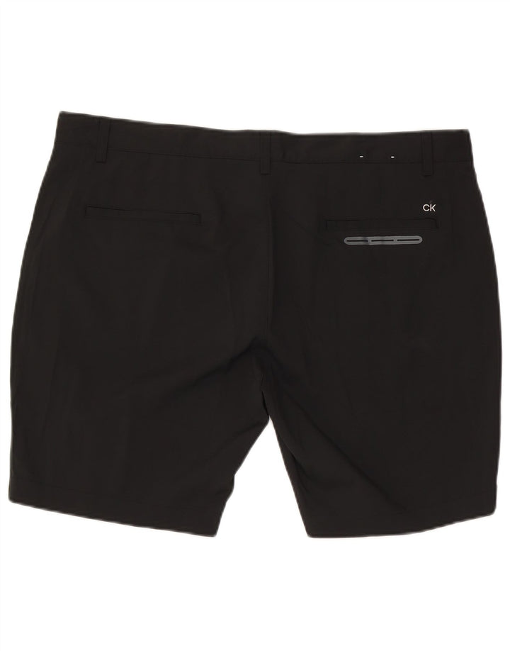 Calvin Klein Herren Chino Shorts W40 XL Schwarz Polyester
