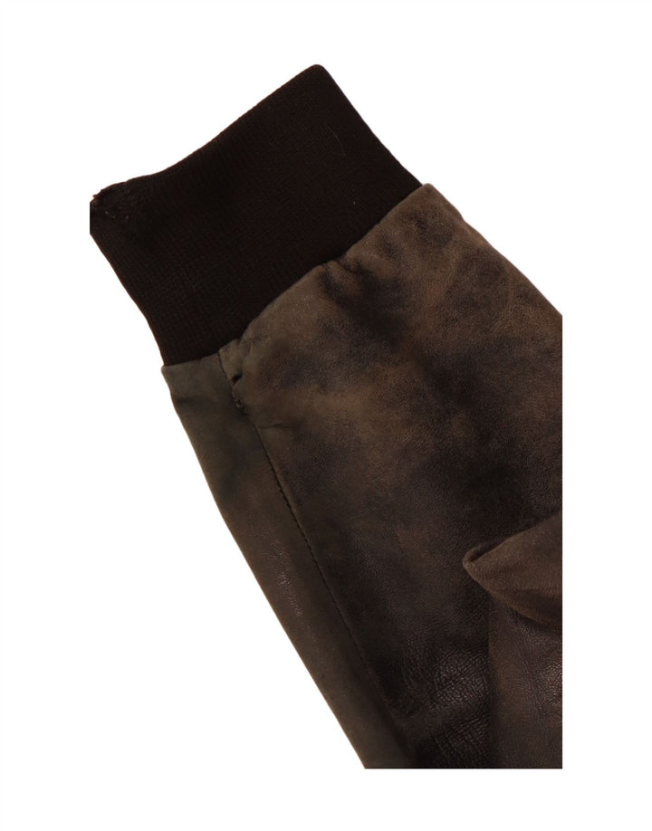 VINTAGE Herren Lederjacke UK 38 Medium Schwarz