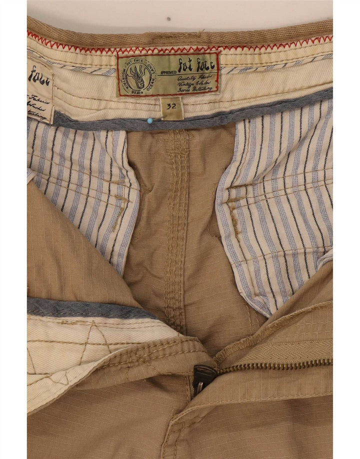 Fat Face Herren Cargo-Bermudashorts W32 Mittelbeige Baumwolle