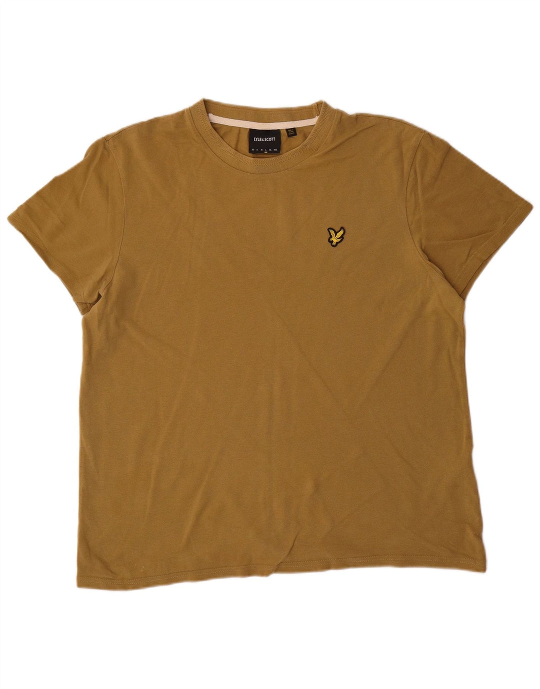 LYLE & SCOTT Herren T-Shirt Top Large Khaki Baumwolle