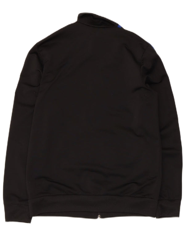 Adidas Jungen Grafik-Trainingsanzug-Top-Jacke, 13–14 Jahre, schwarzes Polyester