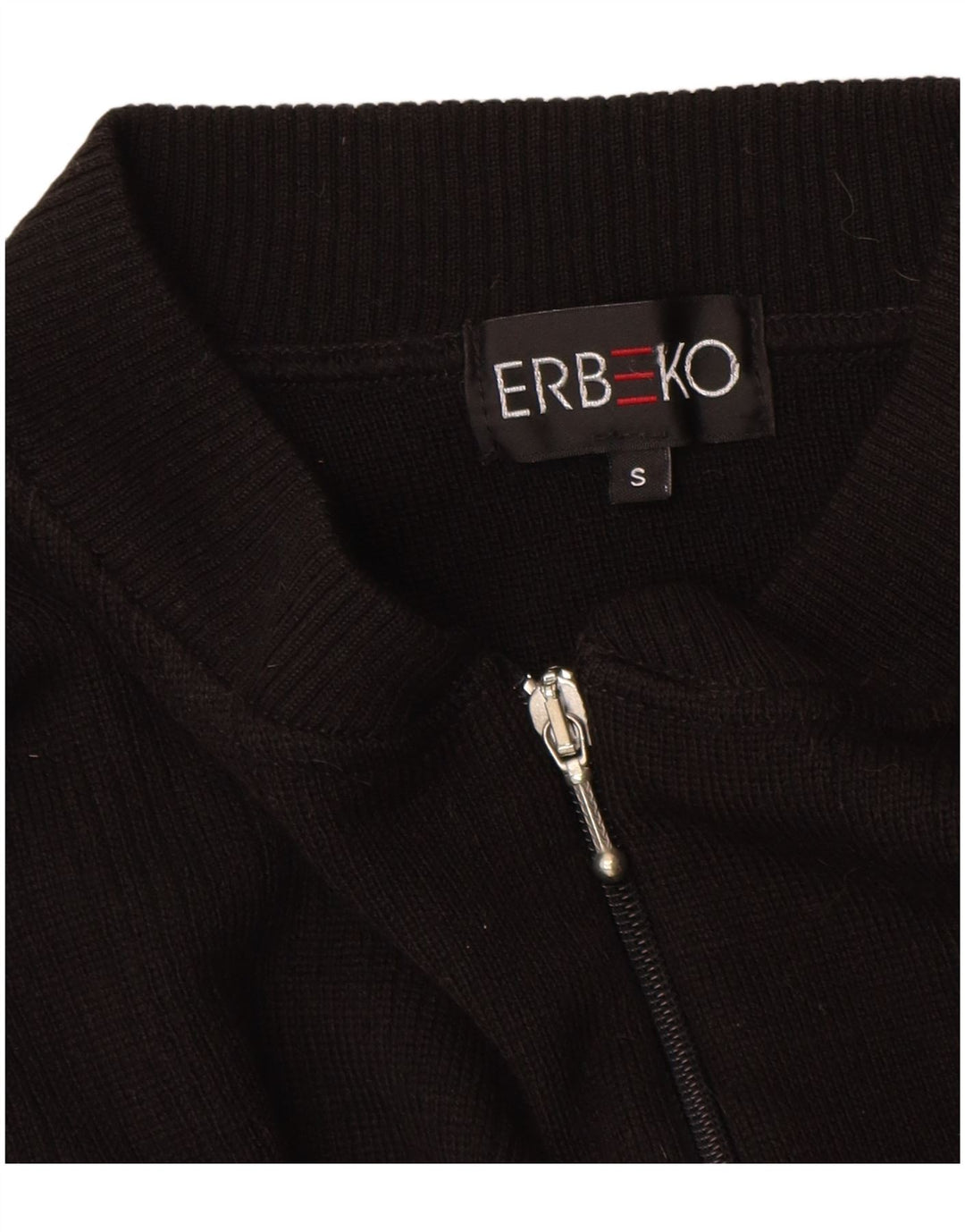 Vintage Herren Cardigan Pullover Kleine schwarze Wolle