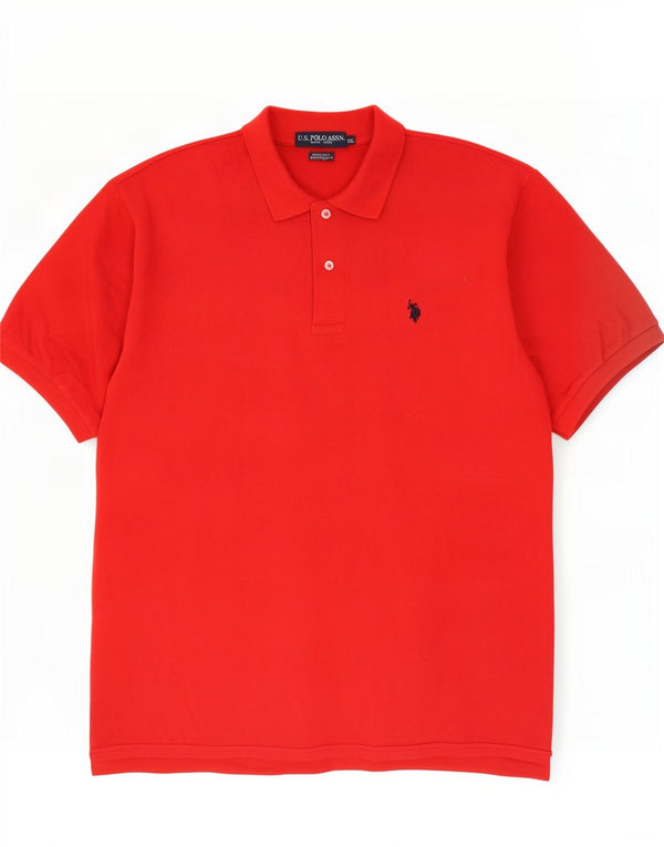 U.S. Polo Assn. Herren-Poloshirt 2XL aus roter Baumwolle