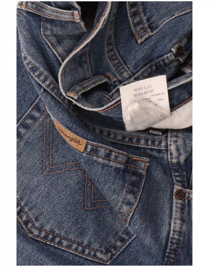 Wrangler Herren-Jeans mit normaler Passform, gerade Passform, W36, L32, blaue Baumwolle
