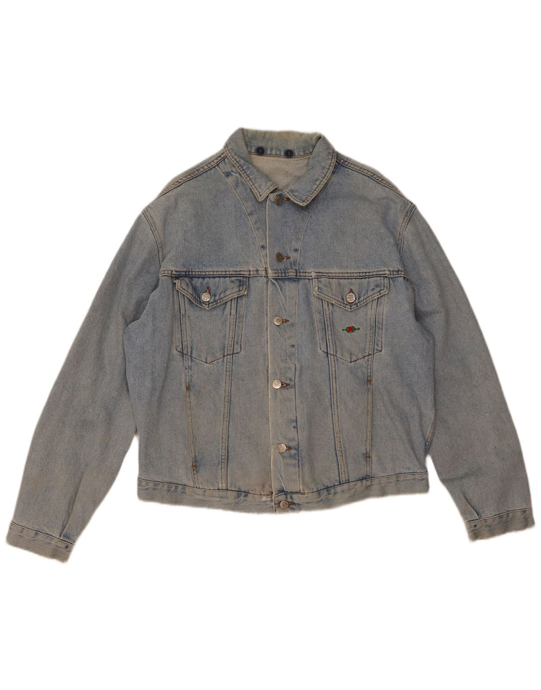 El Charro Herren Jeansjacke UK 42 XL Blaue Baumwolle