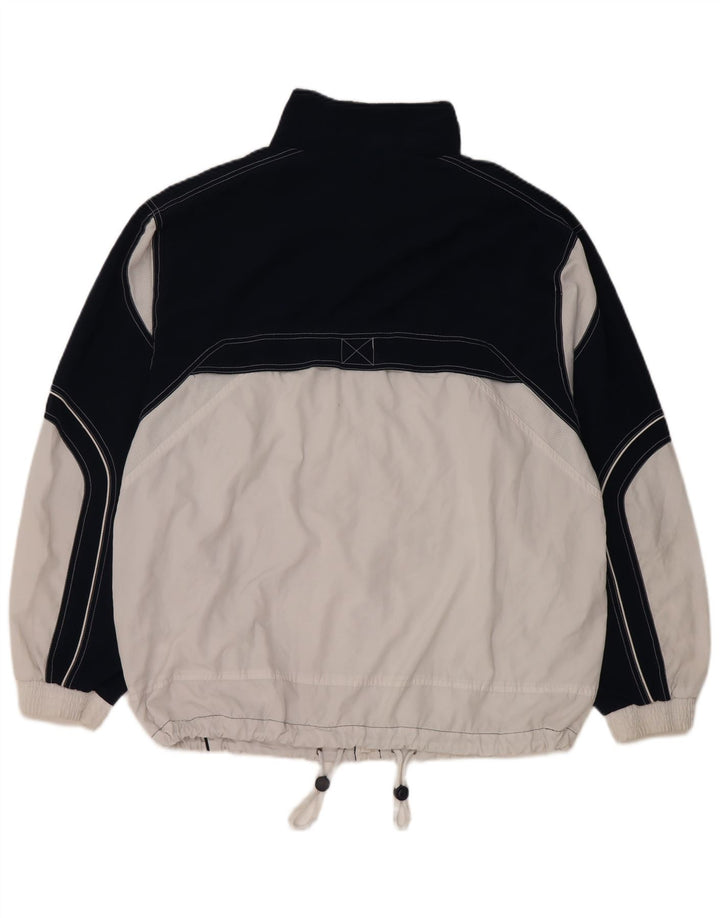 Lotto Herren-Trainingsanzug-Oberteil, Jacke, XL, weißes Farbblock-Polyester