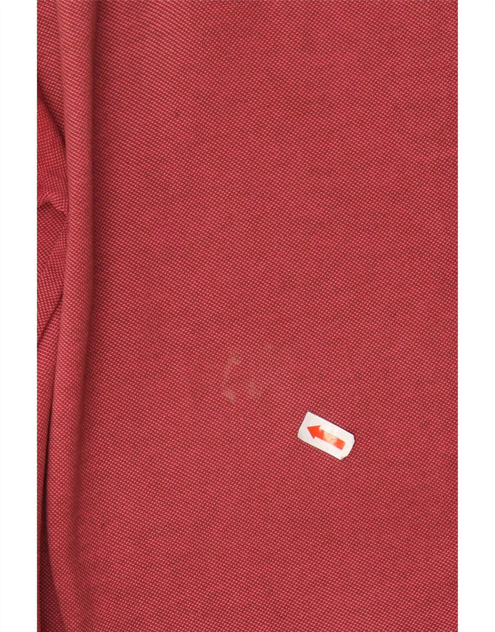 Champion Damen Poloshirt UK 12 Mittelrote Baumwolle
