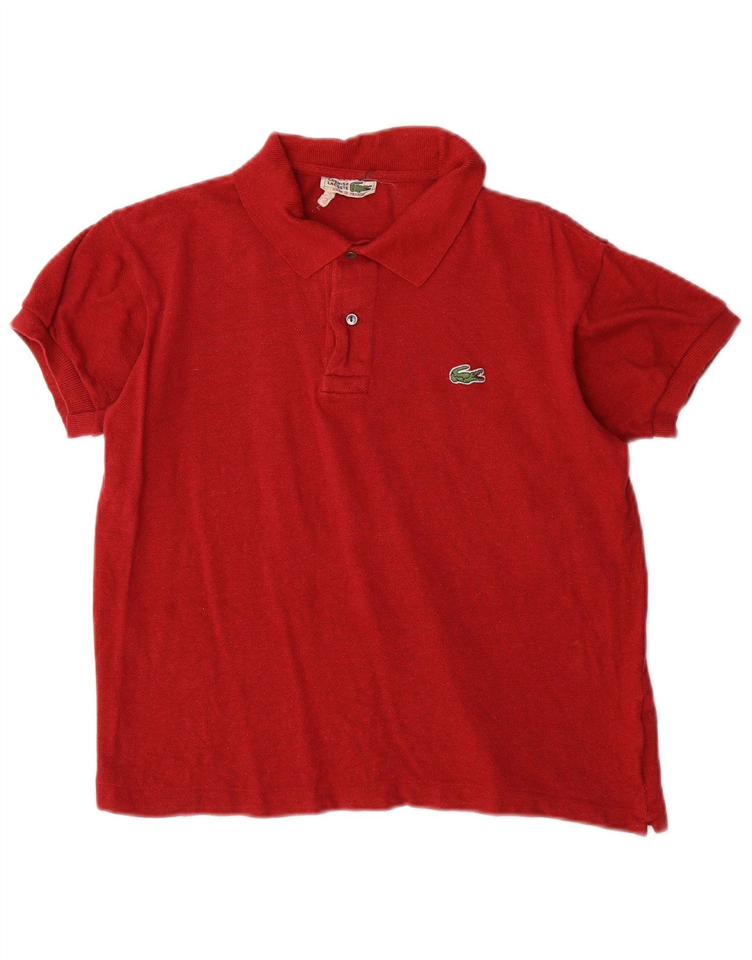 Lacoste Herren-Poloshirt, Größe 2 XS, rote Baumwolle
