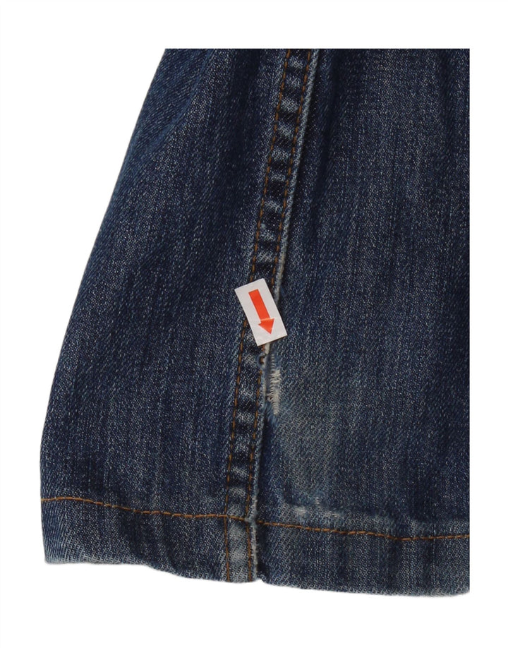 Massimo Dutti Herren Distressed Straight Jeans EU 42 Large W32 L29 Blau