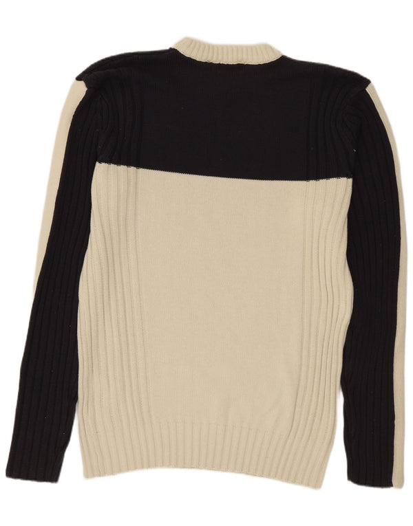 PORT LOUIS Herren-Pullover mit Rundhalsausschnitt, IT 56 XL, Marineblau, Farbblock