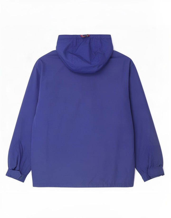 Fila Herren-Windjacke mit Kapuze, IT 52 2XL, blaues Farbblock-Polyester
