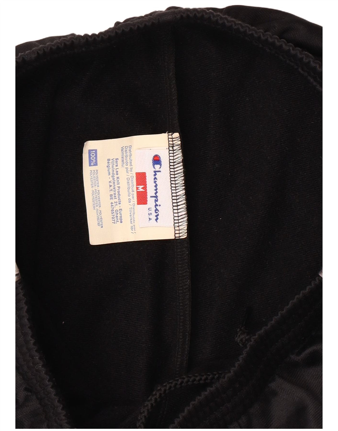 CHAMPION Herren-Trainingshose mit Grafik, mittelschwarzes Polyester