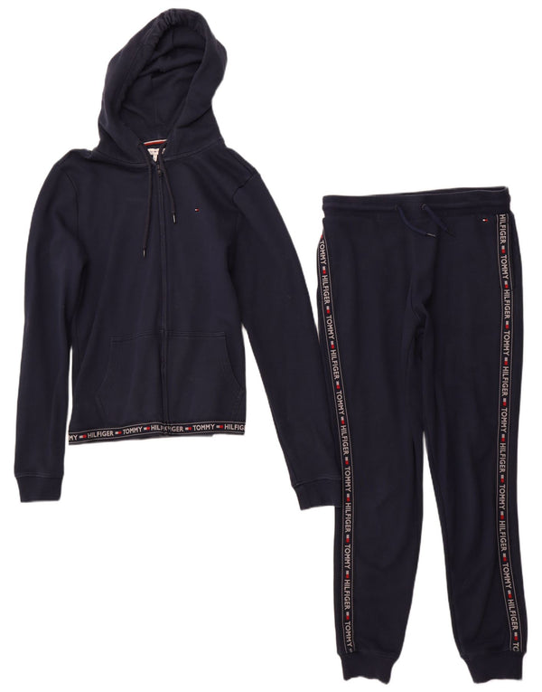 TOMMY HILFIGER Damen Graphic Full Trainingsanzug UK 12 Mittel Marineblau