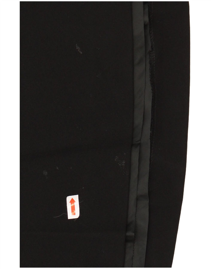 EMPORIO ARMANI Damen A-Linien-Rock mit hoher Taille, Größe 40, Größe S, W24, schwarze Wolle