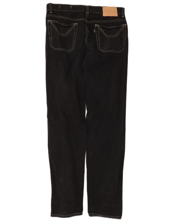 Jeckerson Herren Straight Jeans IT 48 Medium W32 L32 Schwarze Baumwolle