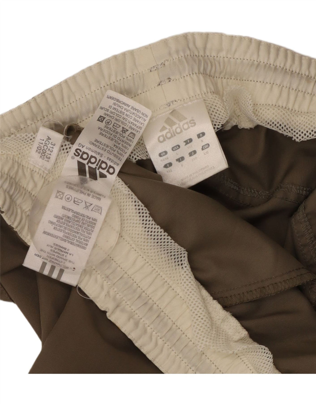 ADIDAS Herren Trainingshose UK 44/46 Large Beige Polyester