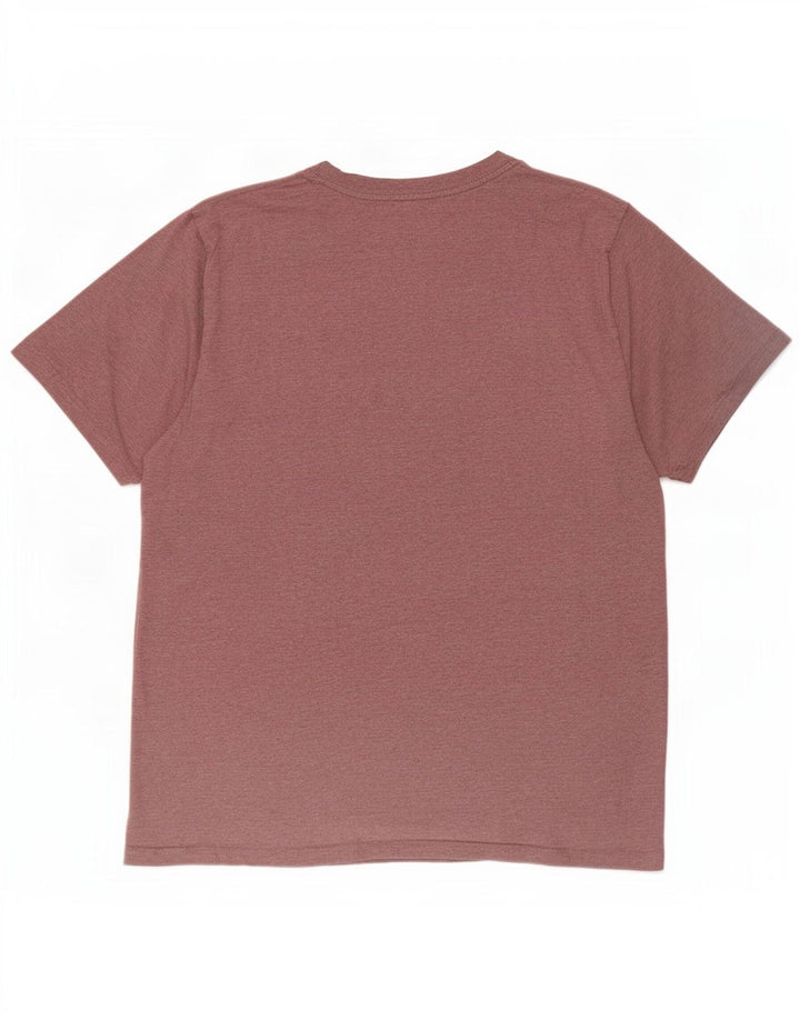 Carhartt Herren T-Shirt Top Large Maroon Cotton