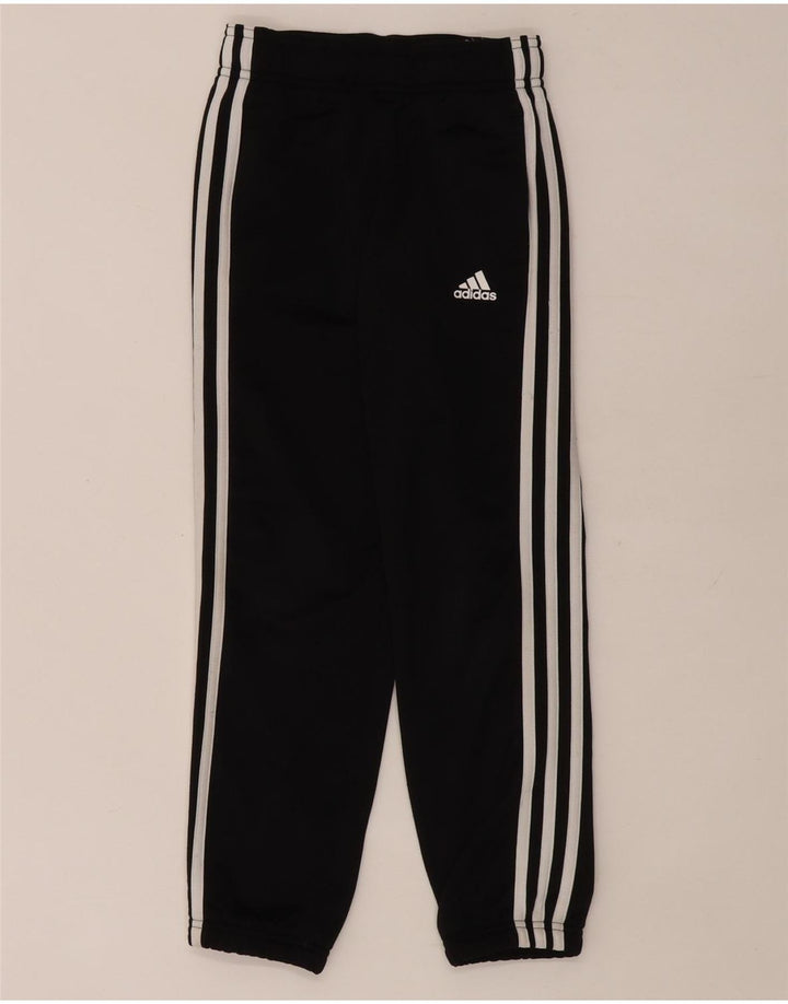 Adidas Jungen-Trainingshose, Jogginghose, 7–8 Jahre, schwarzes Polyester