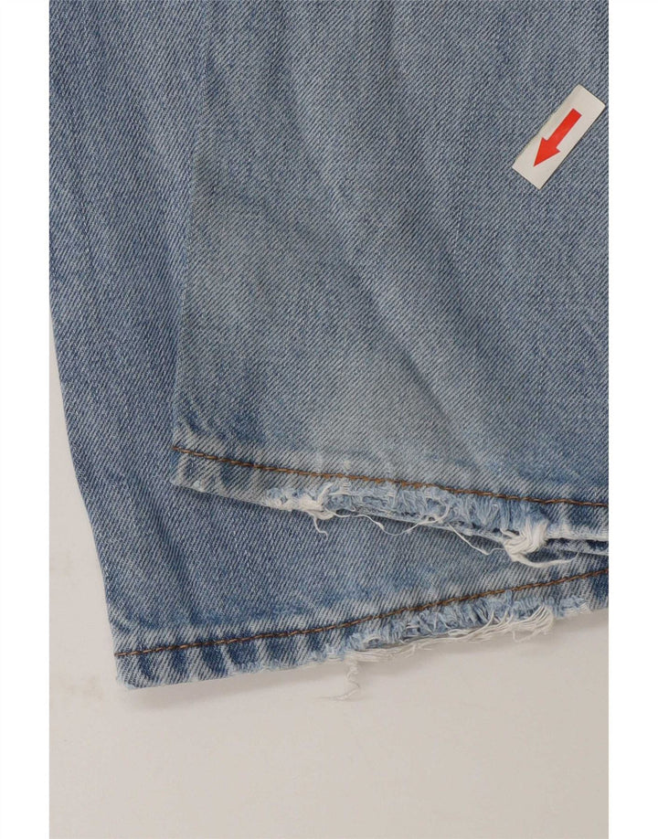 Gap Damen Straight Jeans W30 L32 Blaue Baumwolle