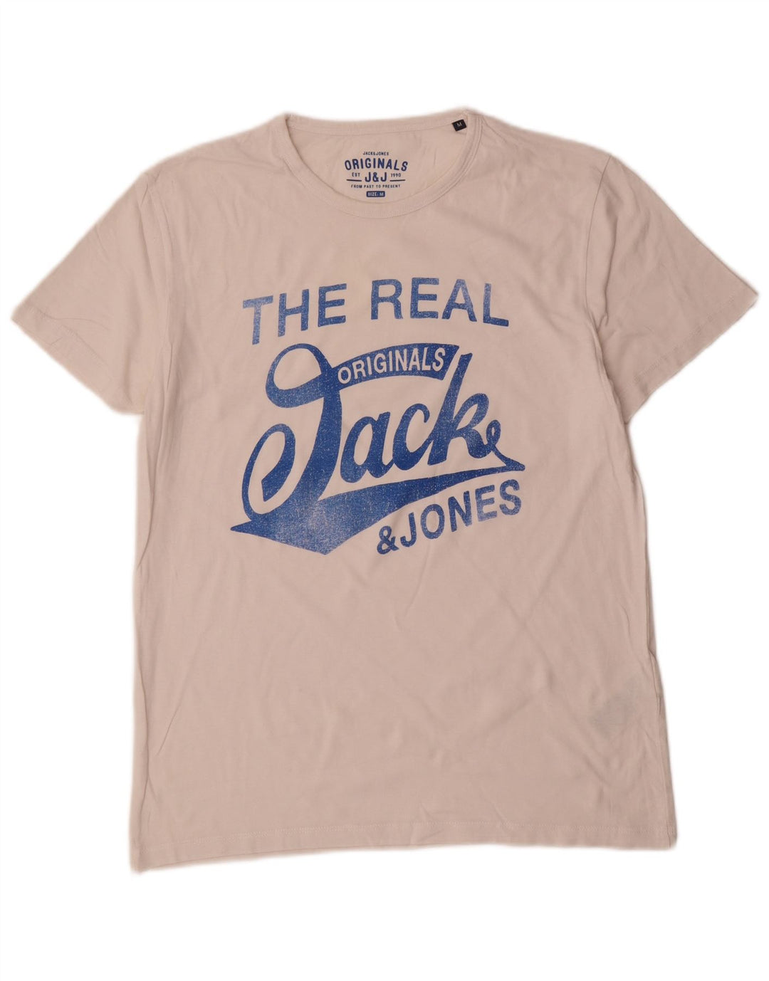 Jack & Jones Herren-T-Shirt mit Grafik, mittelweiße Baumwolle