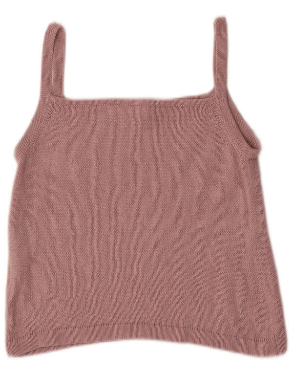 Marella Damen Crop Cami Top UK 12 Mittelrosa Seide