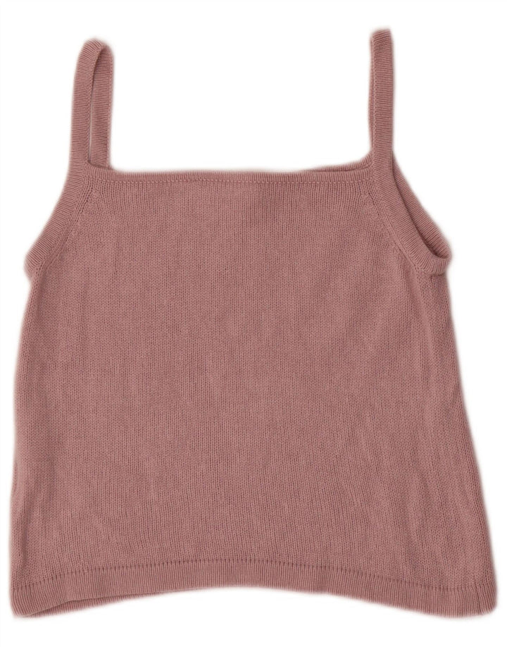 Marella Damen Crop Cami Top UK 12 Mittelrosa Seide