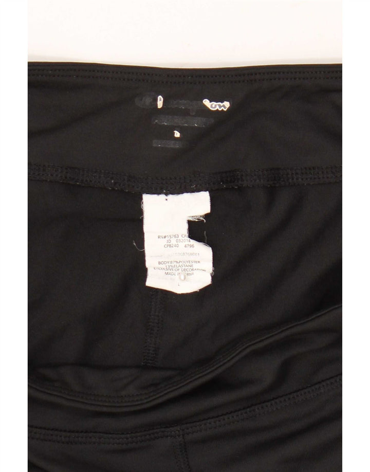 Champion Capri-Leggings für Damen, groß, schwarzes Colourblock-Polyester