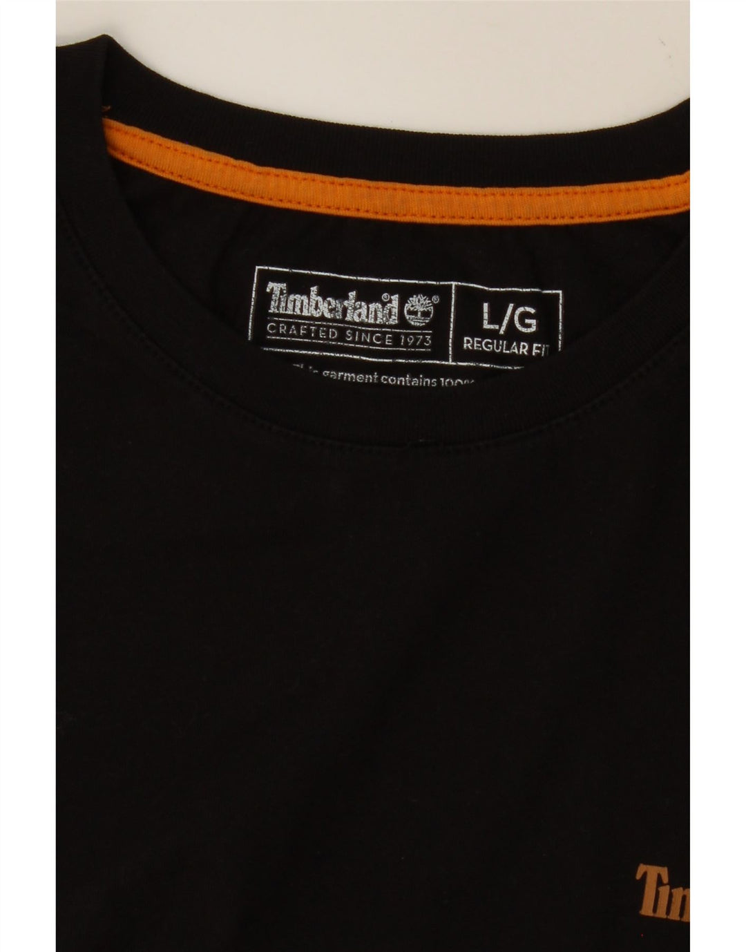 TIMBERLAND Herren T-Shirt mit normaler Passform, Größe L, Schwarz
