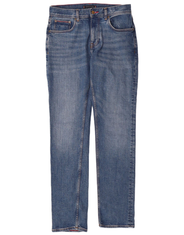 TOMMY HILFIGER Herren Denton Straight Jeans W30 L32 Blaue Baumwolle