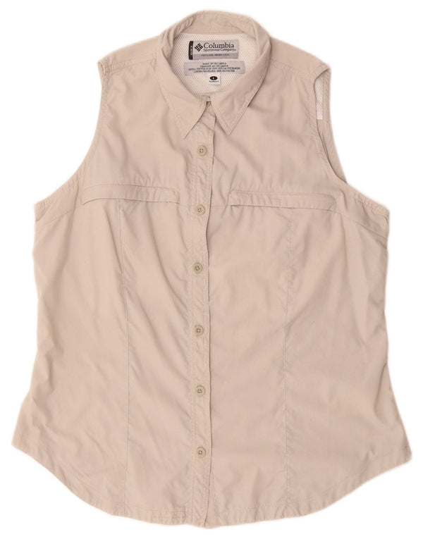 Columbia Damen ärmelloses Hemd UK 16 Large Beige