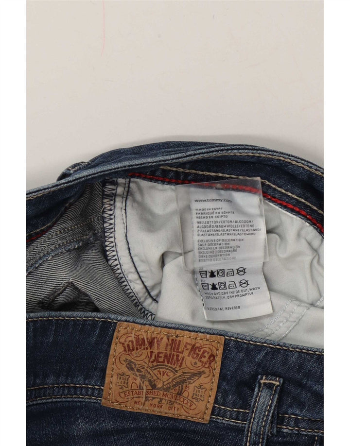 Tommy Hilfiger Damen Slim Jeans W34 L30 Marineblau Baumwolle