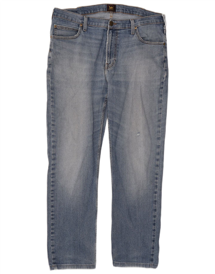 Lee Herren Rider Slim Jeans W36 L27 Blaue Baumwolle