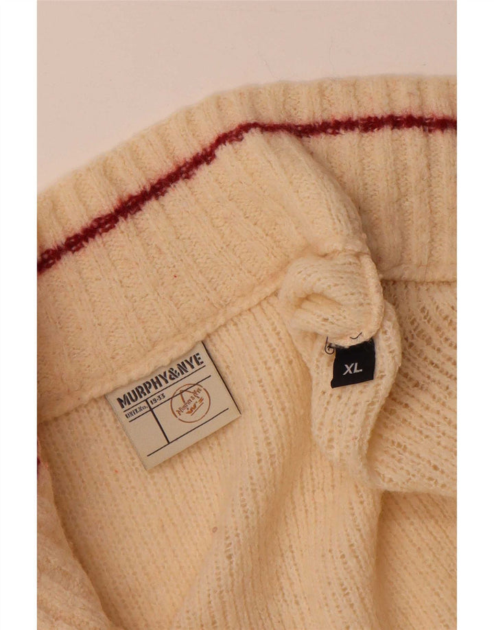 Murphy & Nye Herren Strickjacke XL Off White