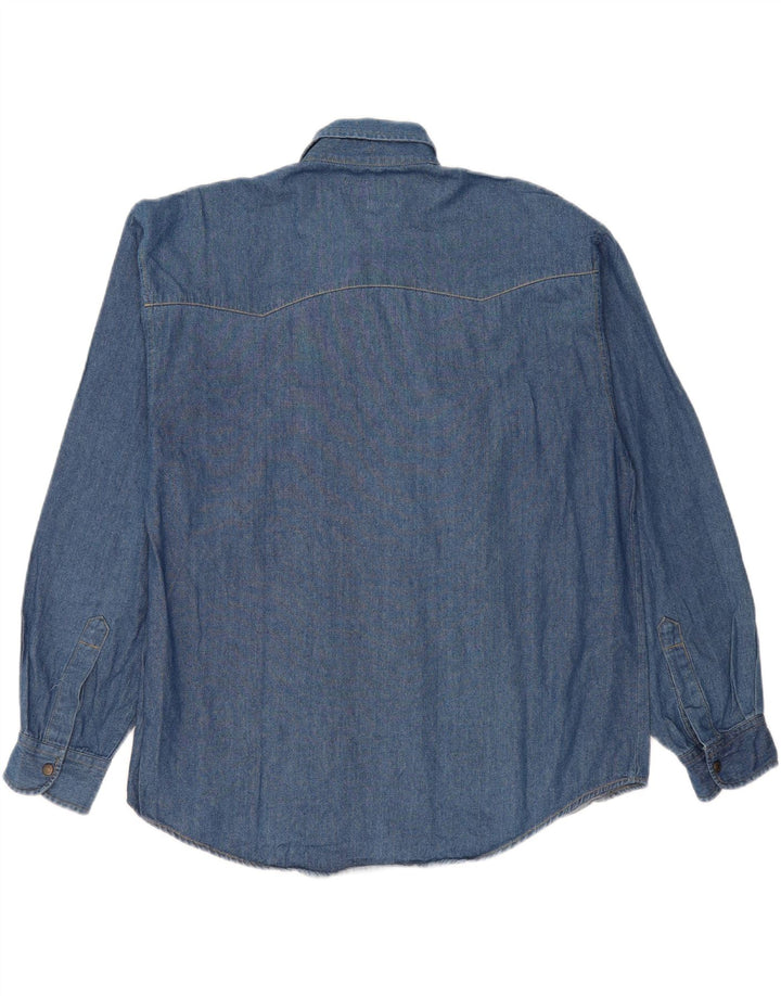 Vintage Herren Jeanshemd Große blaue Baumwolle