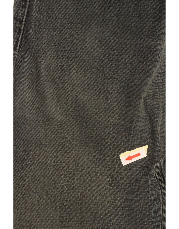 Levi's Damen Straight Jeans W31 L29 Graue Baumwolle