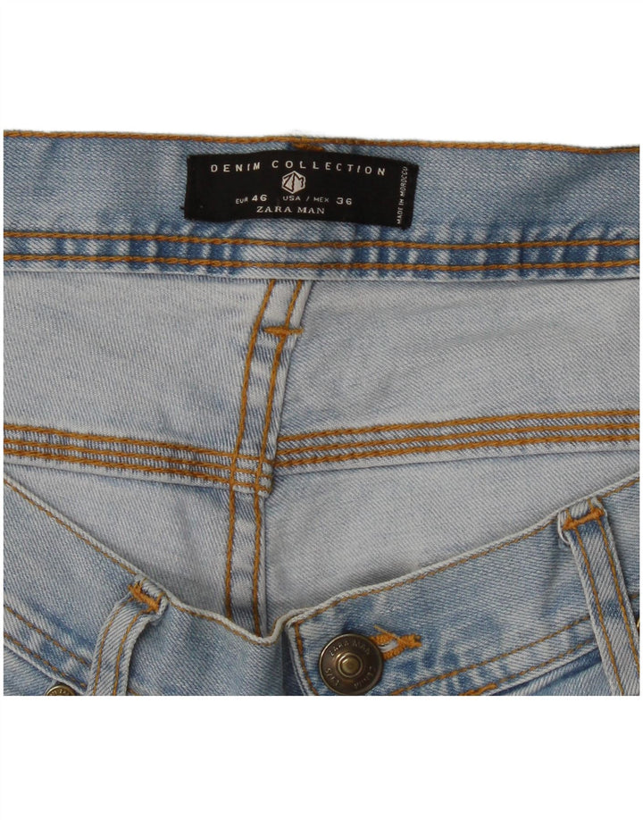 Zara Herren Slim Jeans EU 46 XL W36 L32 Blau