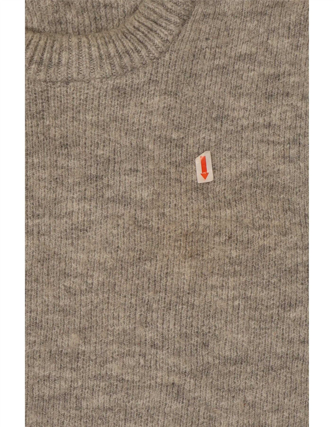 Zara Herren-Pullover mit Rundhalsausschnitt, Mittelgrau geflecktes Acryl