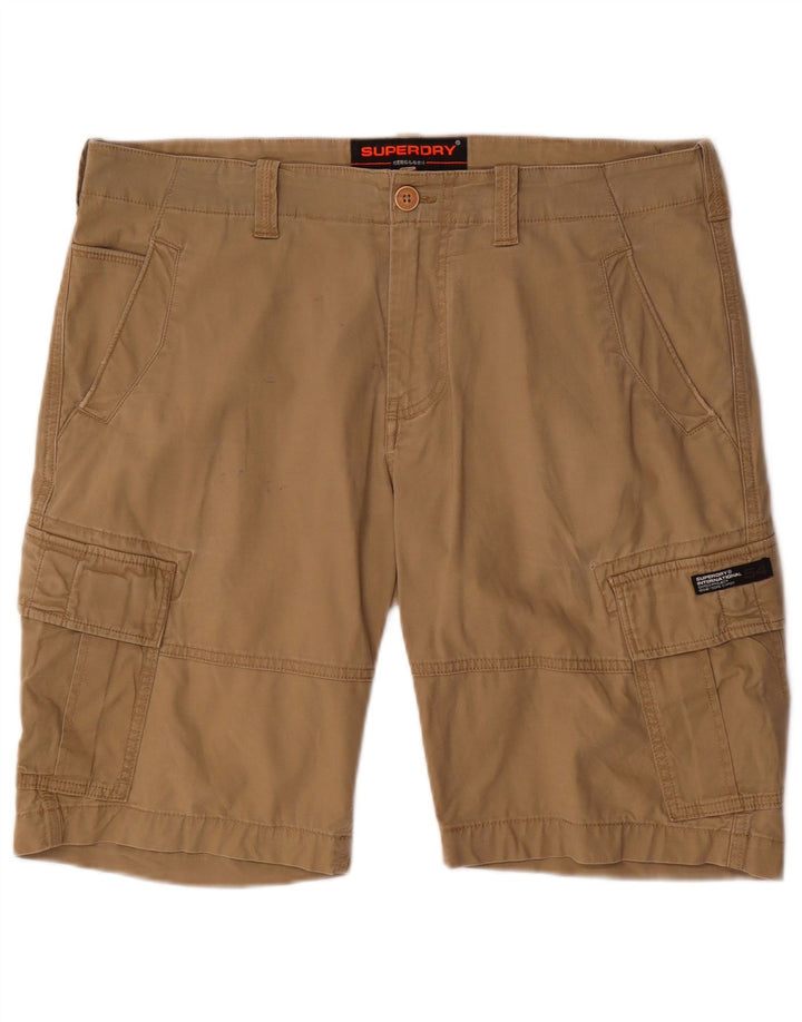 Superdry Herren Cargoshorts W36 Large Beige Baumwolle