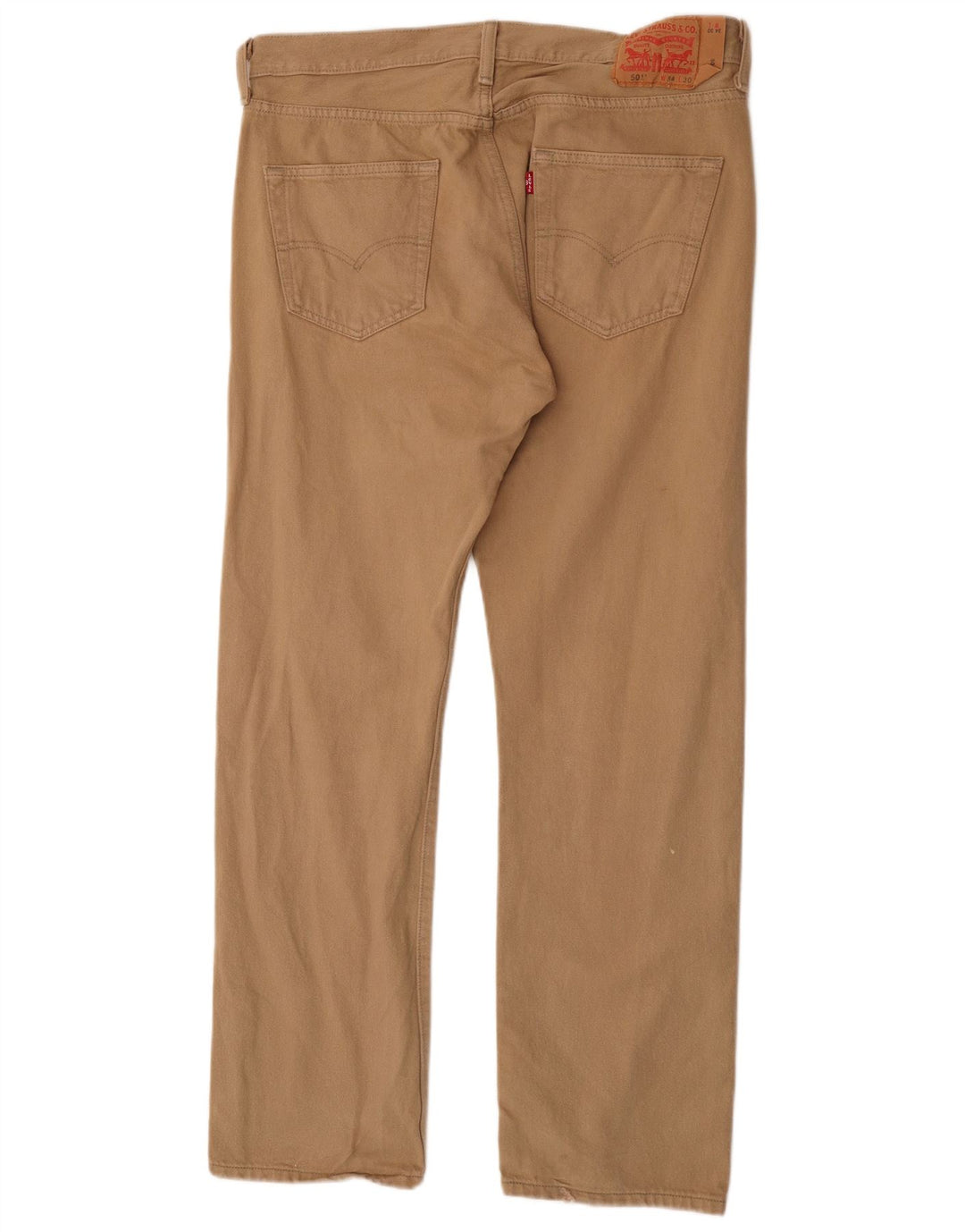 Levi's Herren 501 Stretch Straight Jeans W34 L30 Braune Baumwolle