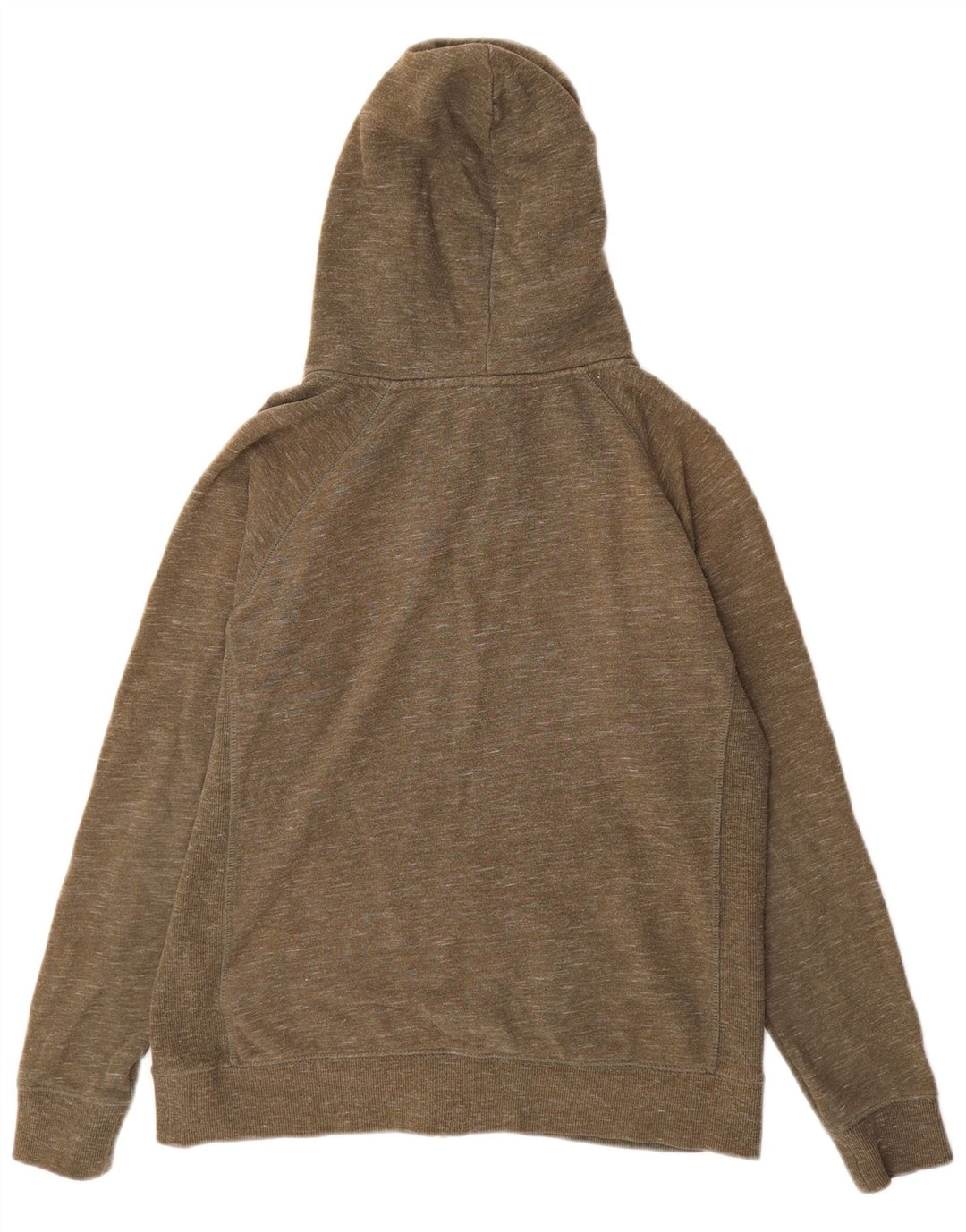 ANIMAL Damen-Kapuzenpullover mit Reißverschluss, UK 14, große Khaki-gefleckte Baumwolle