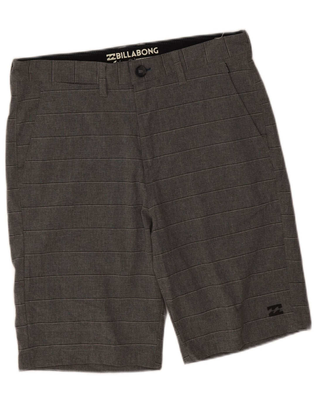 Billabong Herren Chinoshorts W31 Mittelgrau gestreiftes Polyester