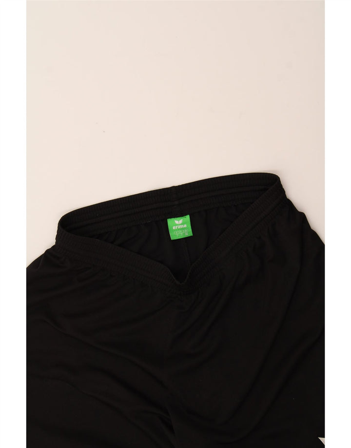 ERIMA Mens Sport Shorts Large  Black Polyester Vintage Erima and Second-Hand Erima from Messina Hembry 