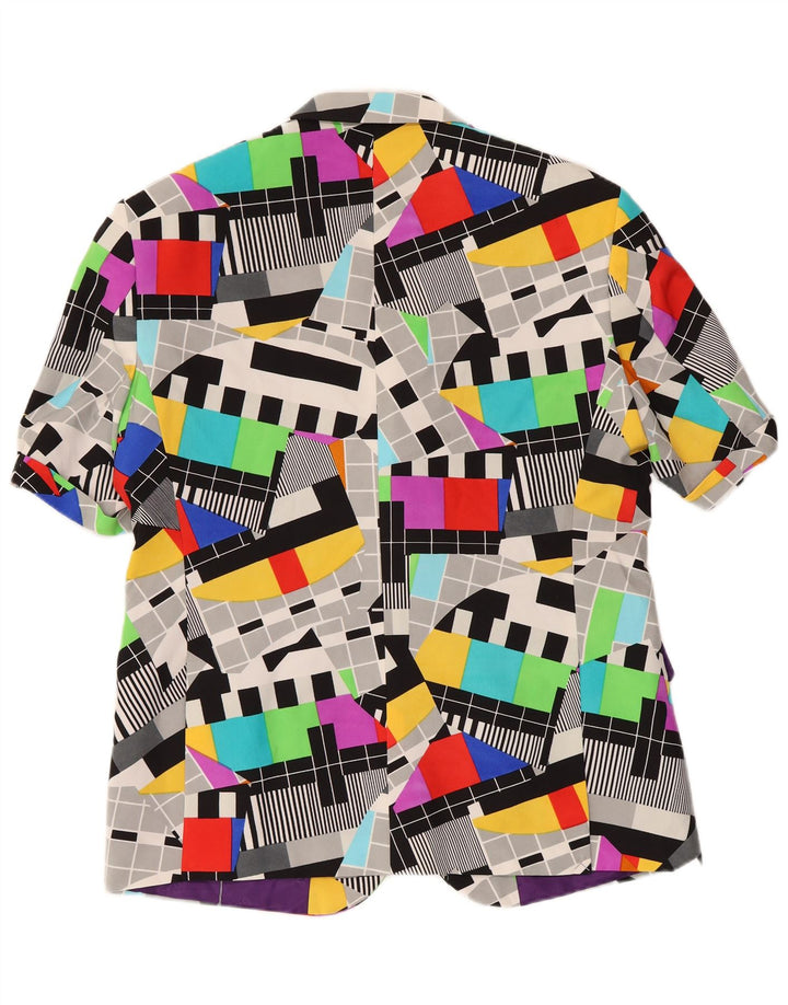 Opposuits Herren-Blazer mit 2 Knöpfen, Gr. 46, 3XL, mehrfarbig, geometrisch